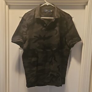 Polo by Ralph Lauren Men's Black Camouflage Shirt